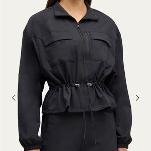 Beyond YogaCity Chic Zip Up Jacket ...New..size M..black color.